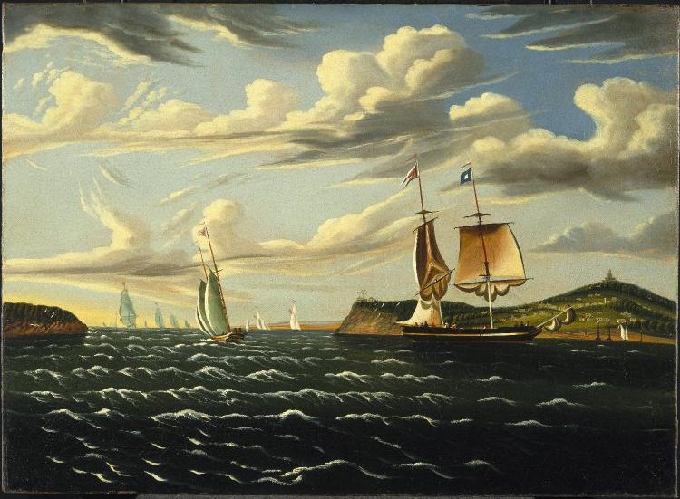 Thomas Chambers Staten Island and the Narrows oil painting image